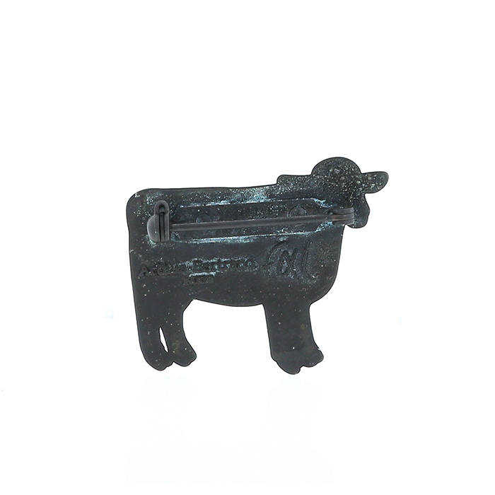 François-Xavier Lalanne, "Mouton" brooch, in metal and enamel, Arthus Bertrand edition, monogrammed and stamped, around 1990 François-Xavier Lalanne, "Mouton" brooch, in metal and enamel, Arthus Bertrand edition, monogrammed and stamped, around 1990