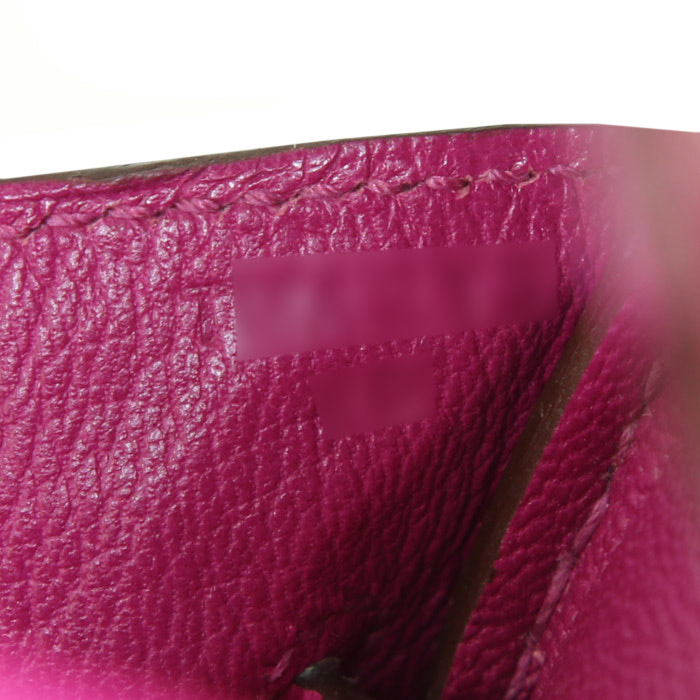 Borsa Hermes Birkin 35 cm in coccodrillo marino Rose Sheherazade - Detail D4