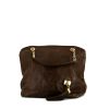Louis Vuitton shopping bag in brown monogram leather - 360 thumbnail