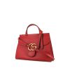 Gucci GG Marmont handbag in red grained leather - 00pp thumbnail