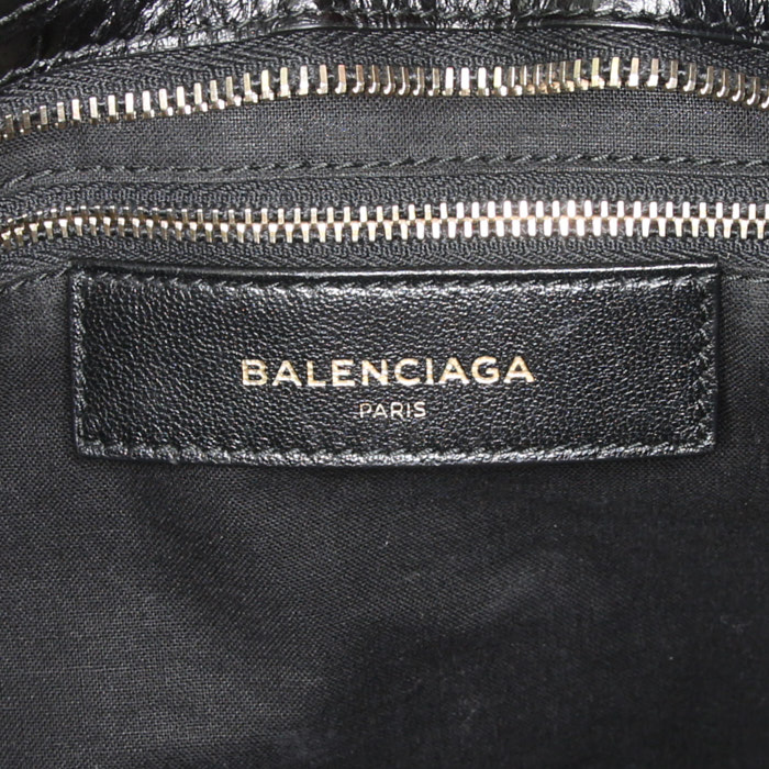 Borsa Balenciaga Giant 21 City in pelle nera simil coccodrillo - Detail D4