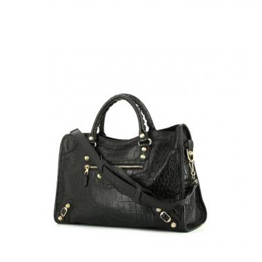 Bolso de mano Balenciaga Giant 21 City en cuero negro