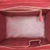 Bolso de mano Celine Luggage Mini en cuero tricolor rojo y color burdeos - Detail D2 thumbnail