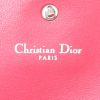 Borsa/pochette Dior Diorama Wallet on Chain in pelle martellata rossa - Detail D3 thumbnail