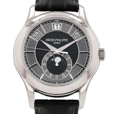 Patek Philippe Annual Calendar watch in white gold, Ref: Patek Philippe - 5205G-010, circa 2014