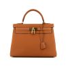 Hermes Kelly 32 cm handbag in gold togo leather - 360 thumbnail