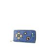 Billetera Louis Vuitton Zippy en cuero Epi azul - 00pp thumbnail