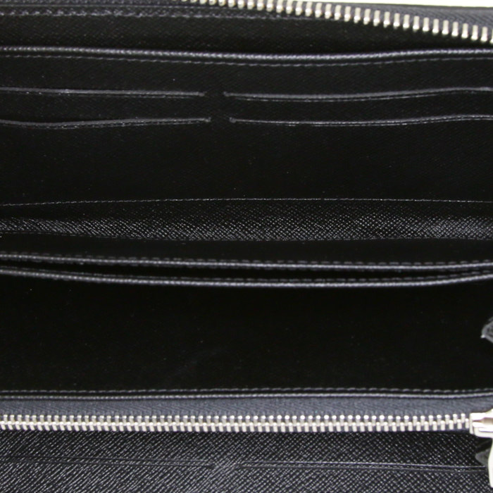 Billetera Louis Vuitton Zippy en cuero Epi azul - Detail D2