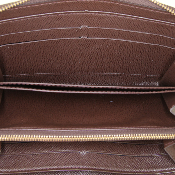 Billetera Louis Vuitton Zippy en lona Monogram marrón - Detail D2