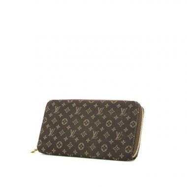 Portefeuille Louis Vuitton Zippy en toile monogram marron