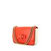 Christian Louboutin handbag in red and white leather - 00pp thumbnail