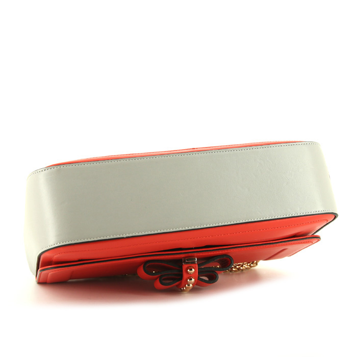 Borsa Christian Louboutin in pelle rossa e bianca - Detail D5