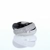 Cartier Trinity large model ring in white gold,  ceramic and diamonds, size 50 - 360 thumbnail