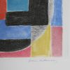 Sonia Delaunay, "Cathédrale", etching and aquatint in colors on paper, limited edition, artist proof, signed, of 1970 - Detail D2 thumbnail