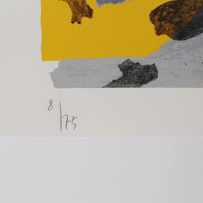 Georges Braque, "Equinoxe", lithograph in colors on paper, signed, numbered and framed, of 1962 - Detail D3