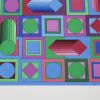 Victor Vasarely, "Hyram", silkscreen in colors on paper, signed and numbered, of 1986 - Detail D4 thumbnail