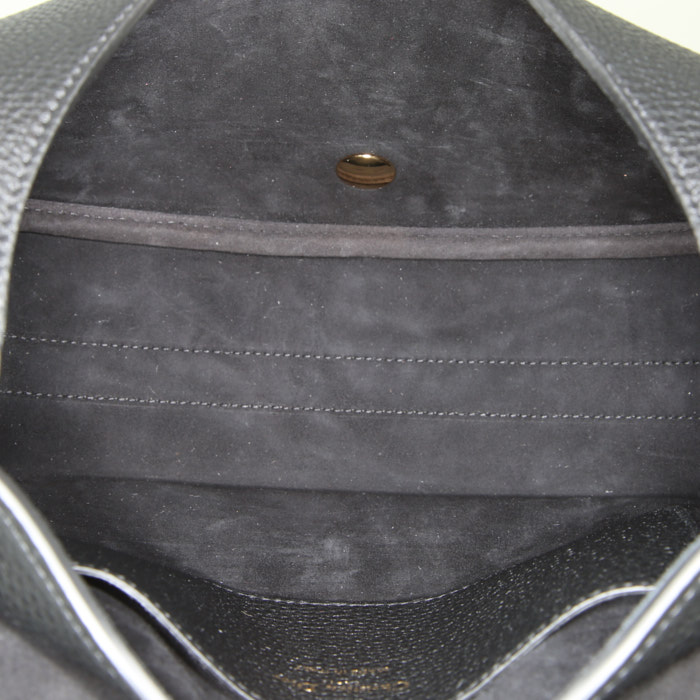 Borsa a tracolla Dior Bobby modello grande in pelle martellata nera - Detail D2