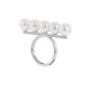 Tasaki Balance Signature ring in white gold and pearls - 00pp thumbnail