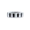 Chaumet Class One ring in white gold,  diamonds and rubber - 00pp thumbnail