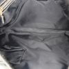 Bolso de mano Gucci Gucci Vintage en lona revestida negra y cuero negro - Detail D2 thumbnail