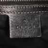 Bolso de mano Gucci Gucci Vintage en lona revestida negra y cuero negro - Detail D3 thumbnail