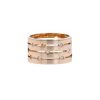 Dinh Van Pulse large model ring in pink gold and diamonds - 00pp thumbnail