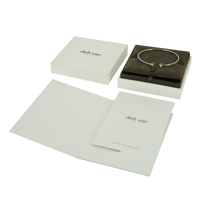 Bracelet Dinh Van Le Cube Diamant en or blanc et diamants