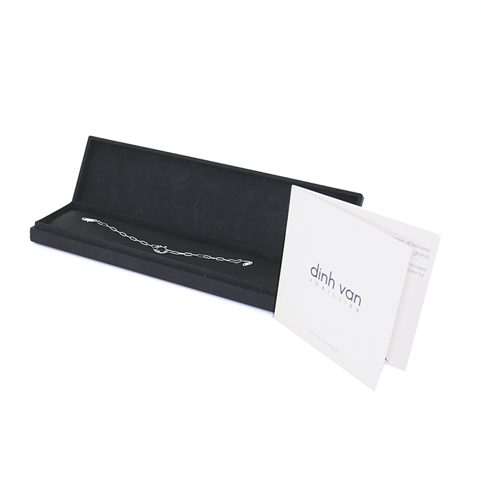 Dinh Van Cible medium model bracelet in white gold and diamonds