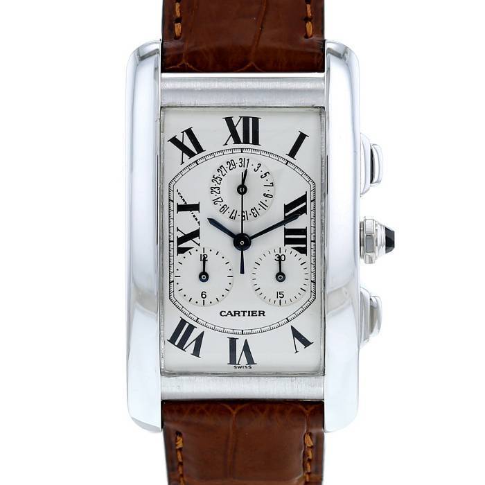 Cartier Tank Américaine watch in white gold Ref:  2312 Circa  2000 - 00pp