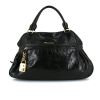 Miu Miu handbag in black burnished style leather - 360 thumbnail