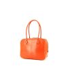 Bolso de mano Hermès Mini Plume mini en piel de lagarto naranja - 00pp thumbnail