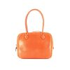 Bolso de mano Hermès Mini Plume mini en piel de lagarto naranja - 360 thumbnail