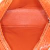 Bolso de mano Hermès Mini Plume mini en piel de lagarto naranja - Detail D2 thumbnail