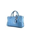 Loewe Amazona handbag in blue crocodile - 00pp thumbnail