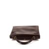 Hermes Kelly 32 cm handbag in brown box leather - 360 Front thumbnail