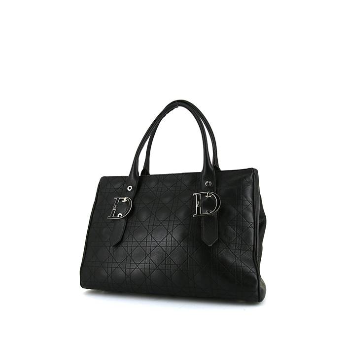 Dior Vintage handbag in black leather cannage - 00pp
