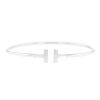 Bracciale a cerchio aperto Tiffany & Co Wire modello medio in oro bianco - 00pp thumbnail