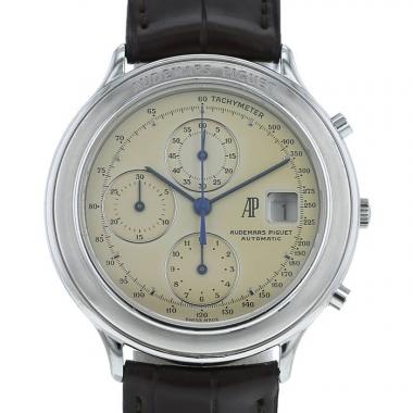 Montre Audemars Piguet Huitième Chronograph en acier Ref :  75506 Vers  1995