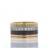 Boucheron Quatre Classique large model ring in 3 golds,  diamonds and PVD - 360 thumbnail