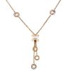Bulgari B.Zero1 necklace in pink gold,  ceramic and diamonds - 00pp thumbnail