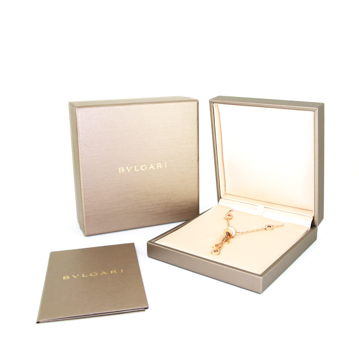 Collana Bulgari B.Zero1 in oro rosa,  ceramica e diamanti - Detail D2