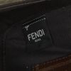 Fendi Baguette Cage mini shoulder bag in brown monogram canvas and white leather - Detail D4 thumbnail