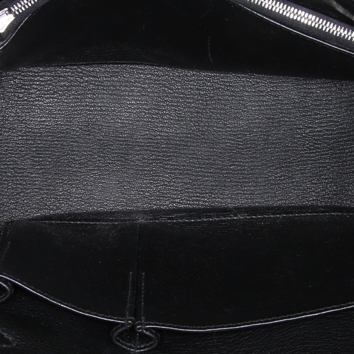 Hermes Jypsiere 28 cm small model messenger bag in black togo leather - Detail D2