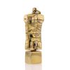 Miguel Berrocal, “Microdavid-off” pendant, in gilded bronze and nickel metal, signed, around 1970 - 00pp thumbnail