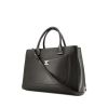 Chanel Neo Executive shopping bag in black grained leather - 00pp thumbnail