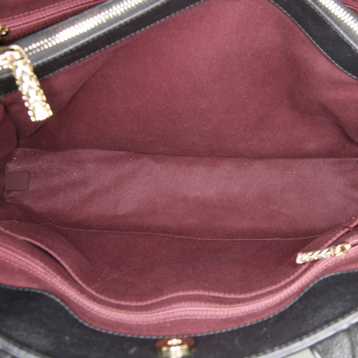 Sac shopping Chanel Neo Executive en cuir grainé noir - Detail D3