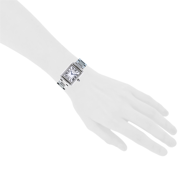 Orologio Cartier Tank Solo e acciaio Ref : 3170 Circa 2019 - Detail D1