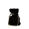 Chanel Vintage clutch in black suede - 00pp thumbnail