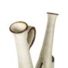 Bruno Gambone, important sculpture vase with two necks, in enamelled and incised sandstone, signed, from the 2000's - Detail D1 thumbnail