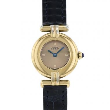 Montre Cartier Colisee en vermeil Ref :  590002 Vers  1990